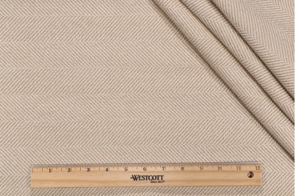 Valdese Weavers Jumper Woven Crypton Home Finish Upholstery Fabric in Oatmeal