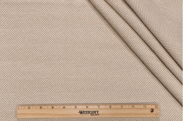 Valdese Weavers Jumper Woven Crypton Home Finish Upholstery Fabric in Oatmeal