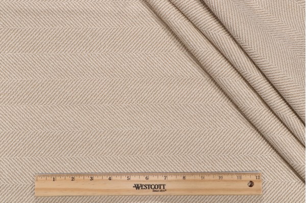 Valdese Weavers Jumper Woven Crypton Home Finish Upholstery Fabric in Oatmeal