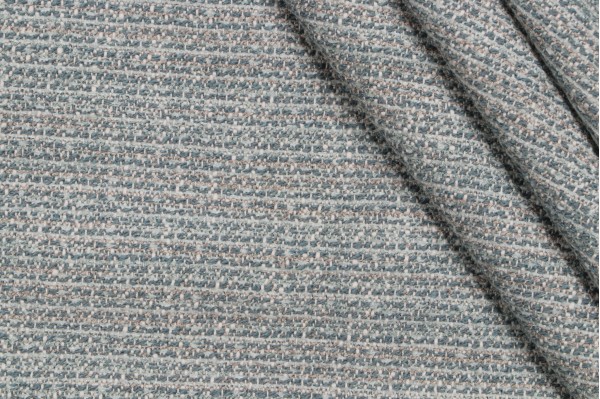 Robert Allen Tweed Chenille Upholstery Fabric in Aqua