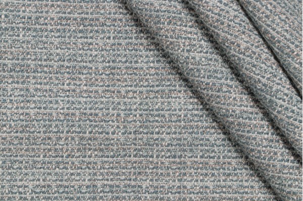 Robert Allen Tweed Chenille Upholstery Fabric in Aqua