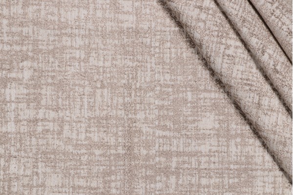 Crazy Woven Upholstery Fabric in Taupe