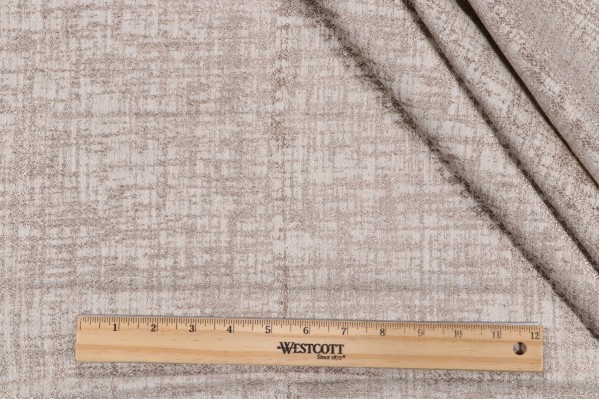 1 Yard Crazy Woven Upholstery Fabric in Taupe