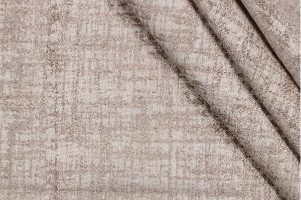 1 Yard Crazy Woven Upholstery Fabric in Taupe