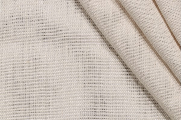 P Kaufmann Slubby Linen Woven Decorator Fabric in Ecru