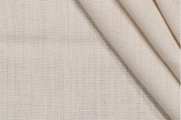 P Kaufmann Slubby Linen Woven Decorator Fabric in Ecru
