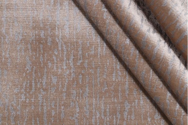 Guyer Velvet Upholstery Fabric in Jute