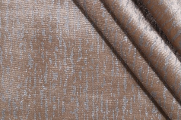 Guyer Velvet Upholstery Fabric in Jute