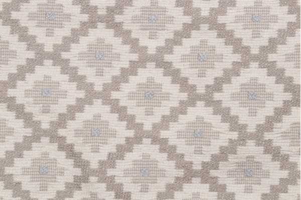 Grey Watkins Tokat Woven Upholstery Fabric in Grey/Blue