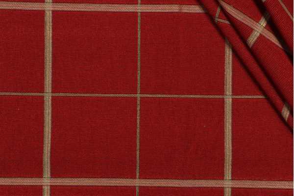 Grey Watkins Carriere Tapestry Upholstery Fabric in Rust