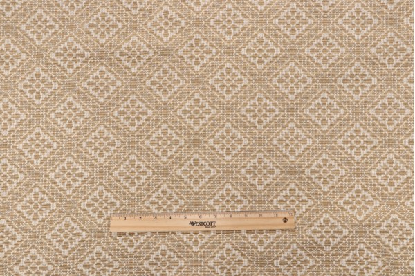 Grey Watkins Bucks County Woven Upholstery Fabric in Wheat