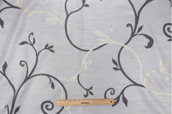 Grey Watkins Longwood Gardens Sheer Drapery Fabric in Creme