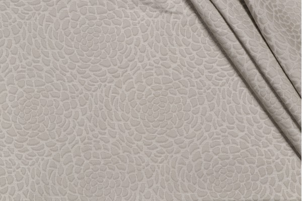 Scalamandre Chrysanth Damask Decorator Fabric in Pewter