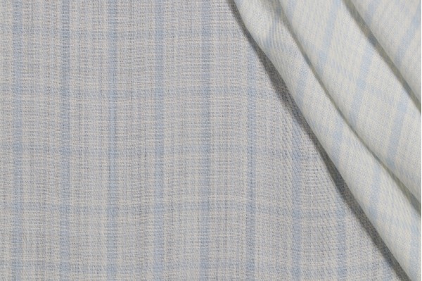 Scalamandre Jensen Sheer Woven Drapery Fabric in Mist
