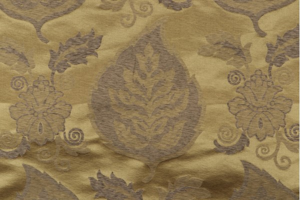 Scalamandre Silk Damask Decorator Fabric in Olive