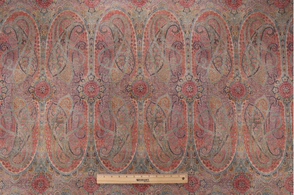 Click for Villa D Ascoli Jaisalmer Printed Linen Blend Drapery Fabric in Gem  Villa D Ascoli Jaisalmer Printed Linen Blend Drapery Fabric in Gem