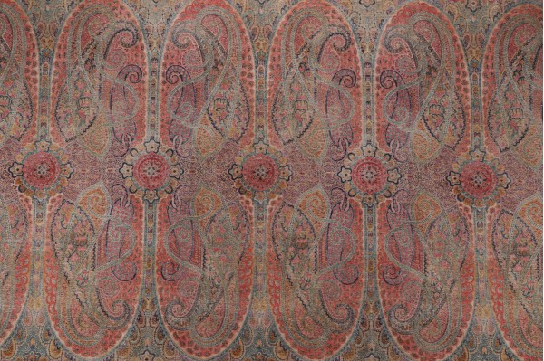 Click for Villa D Ascoli Jaisalmer Printed Linen Blend Drapery Fabric in Gem  Villa D Ascoli Jaisalmer Printed Linen Blend Drapery Fabric in Gem