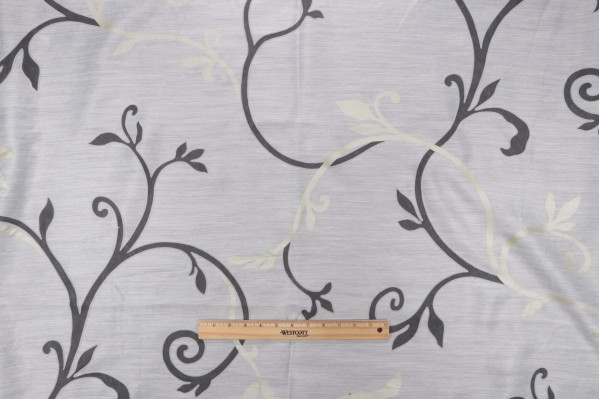 Grey Watkins Longwood Gardens Sheer Drapery Fabric in Creme
