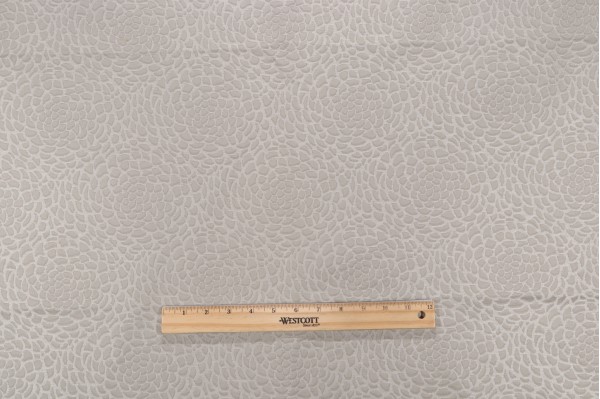 Scalamandre Chrysanth Damask Decorator Fabric in Pewter