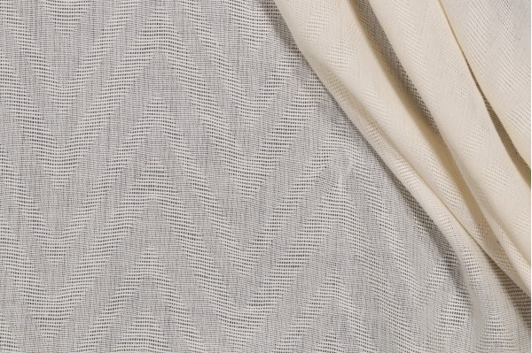Fonthill Beekman Sheer Drapery Fabric in Ivory