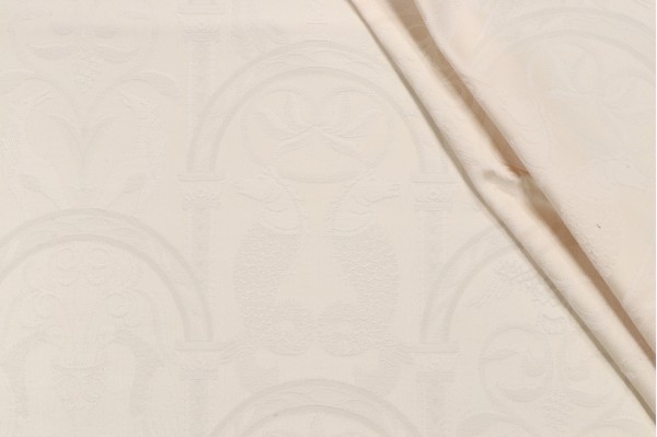 Scalamandre Damask Decorator Fabric in Cream