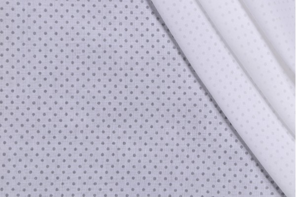 Scalamandre Polka Dot Sheer Drapery Fabric in Off-White