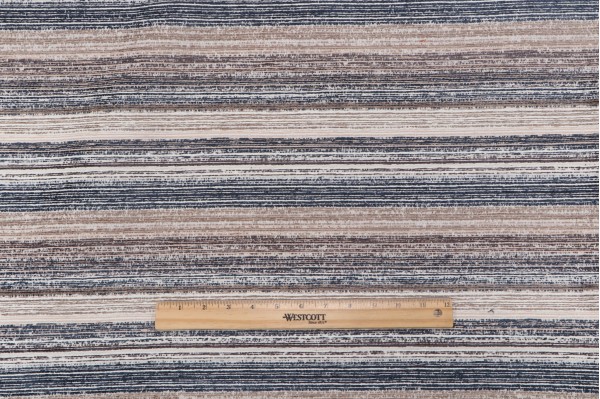 Robert Allen Soft Strie Woven Upholstery Fabric in Batik Blue