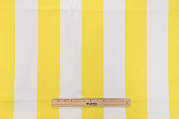 Cabana Stripe Woven Solution Dyed Acrylic Outdoor Fabric in Yellow