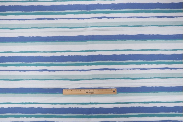 Opuzen Mesa Stripe 5932-0000 Woven Polyolefin Outdoor Fabric in Marine