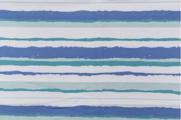 Opuzen Mesa Stripe 5932-0000 Woven Polyolefin Outdoor Fabric in Marine