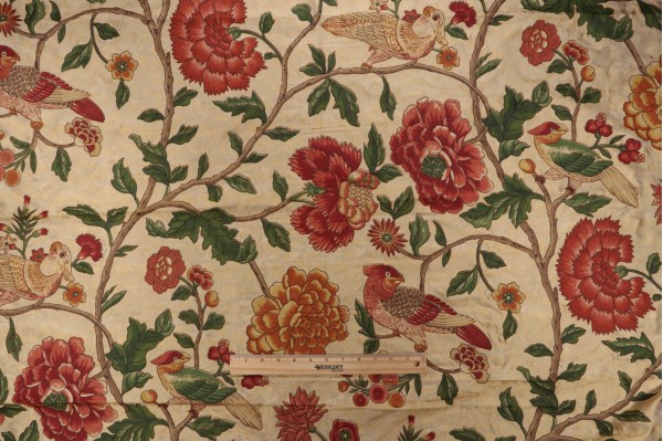 Scalamandre Printed Silk Drapery Fabric in Multi