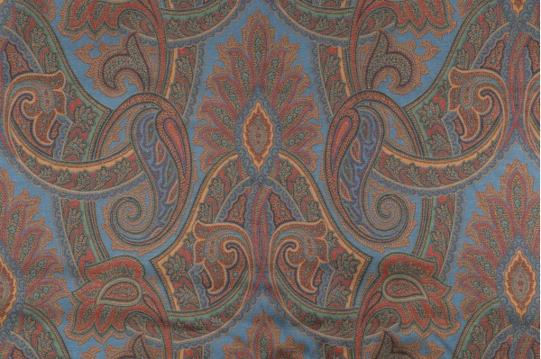 Click for 1.5 Yards Old World Weavers Paisley Printed Drapery Fabric in Multi Old World Weavers Paisley Printed Drapery Fabric in Multi