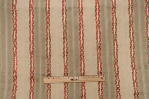 Scalamandre Stripe Decorator Fabric in Garden