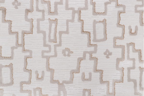 Zamora Velvet Upholstery Fabric in Linen