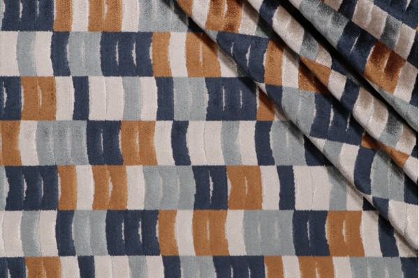 Click for 8.75 Yards Wheeler Velvet Upholstery Fabric in Harbor Wheeler Velvet Upholstery Fabric in Harbor