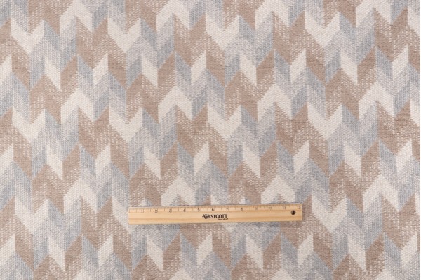 Click for 9 Yards Chevron Woven Upholstery Fabric in Stone Chevron Woven Upholstery Fabric in Stone