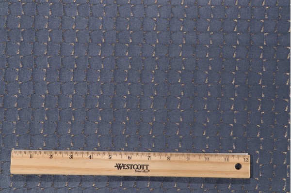 Graves Velvet Upholstery Fabric in Denim