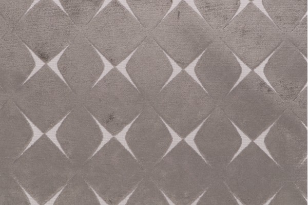 Nolan Woven Velvet Upholstery Fabric in Grey 