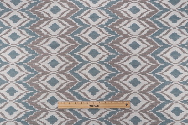 Suki Woven Backed Chenille Upholstery Fabric in Mist 