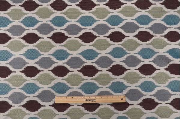 Sample of Kindley Chenille Tapestry Upholstery Fabric in Multi 