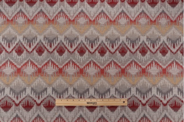 Valdese Weavers Lozada Woven Upholstery Fabric in Barberry