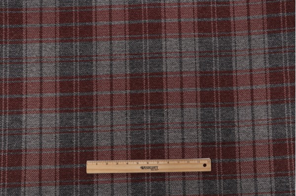Harvard Woven Upholstery Fabric in Brick