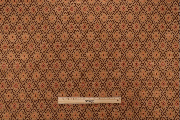 Lasso Woven Upholstery Fabric in Cayenne 