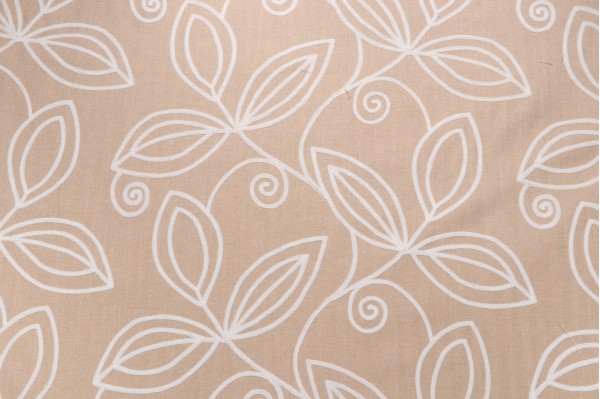 Heritage Fabrics Botanique Embroidered Drapery Fabric in Straw