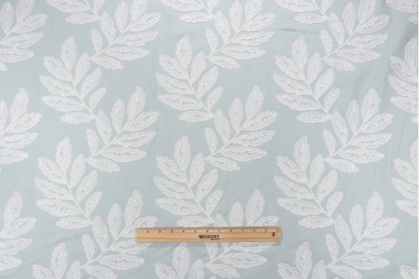 Click for Heritage Fabrics Bimini Embroidered Drapery Fabric in Powder  Heritage Fabrics Bimini Embroidered Drapery Fabric in Powder