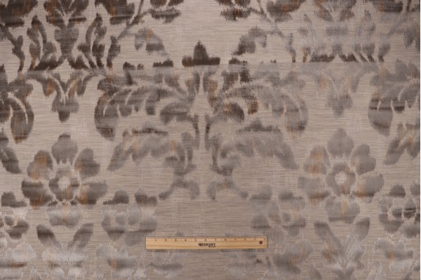 Click for 1.25 Yards Scalamandre Varala Velvet Upholstery Fabric in Taupe Scalamandre Varala Velvet Upholstery Fabric in Taupe