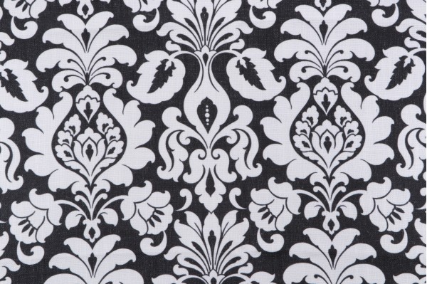 Crypton Regal High Performance Printed Decorator Fabric in Ebony