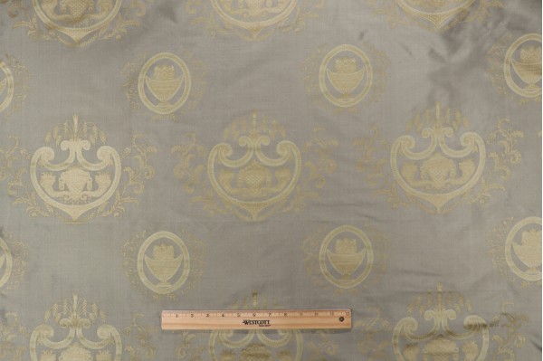 Azuero Printed Silk Decorator Fabric in Sage