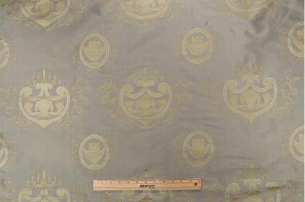 Azuero Printed Silk Decorator Fabric in Sage