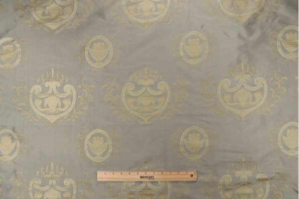 Azuero Printed Silk Decorator Fabric in Sage